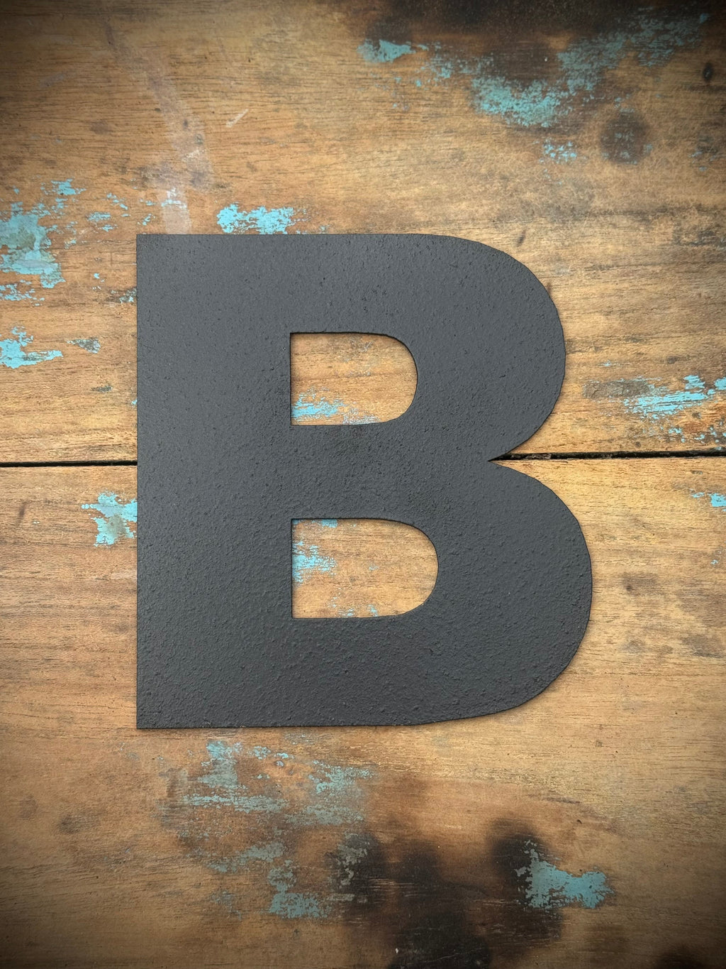 Black Metal Letters 12 inch and 5 inch Rustic Industrial Wall Decor