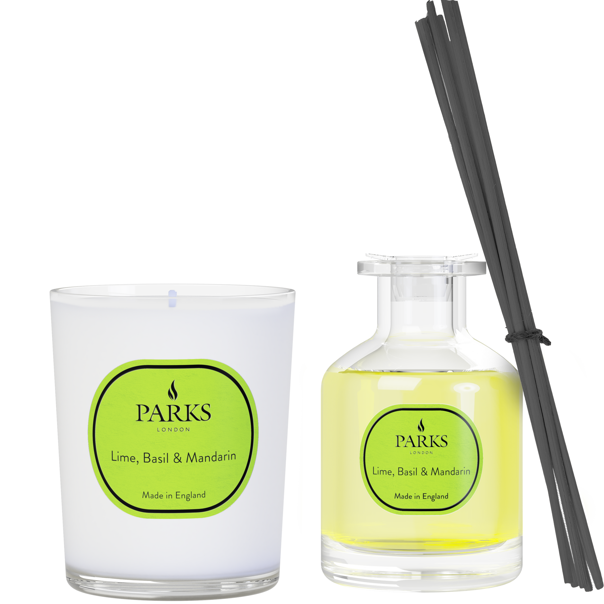 Lime Basil and Mandarin 180g Candle and 100ml Diffuser Set
