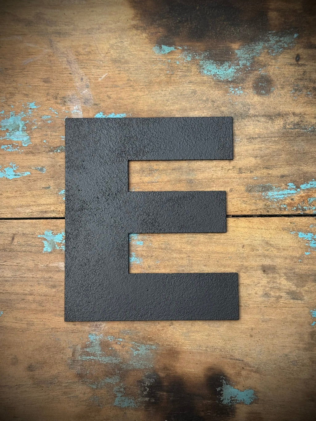 Black Metal Letters 12 inch and 5 inch Rustic Industrial Wall Decor