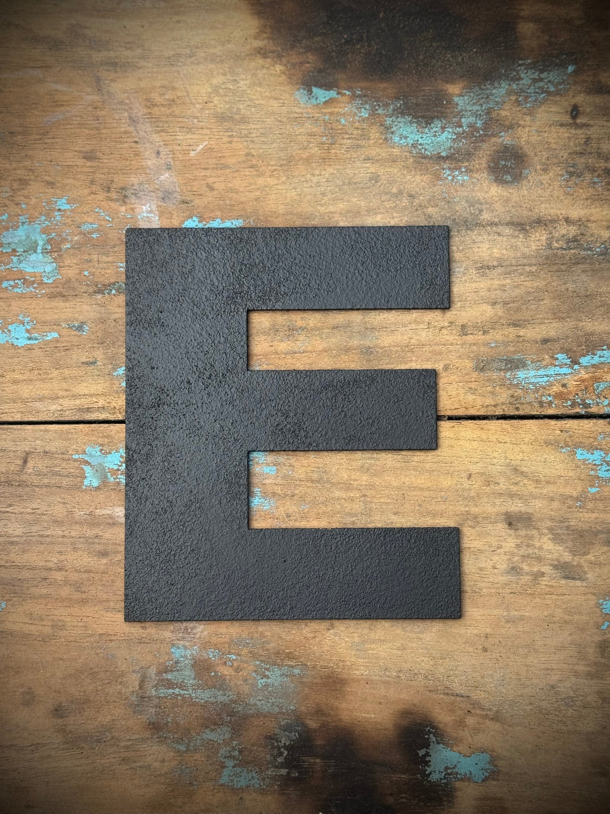 Black Metal Letters 12 inch and 5 inch Rustic Industrial Wall Decor