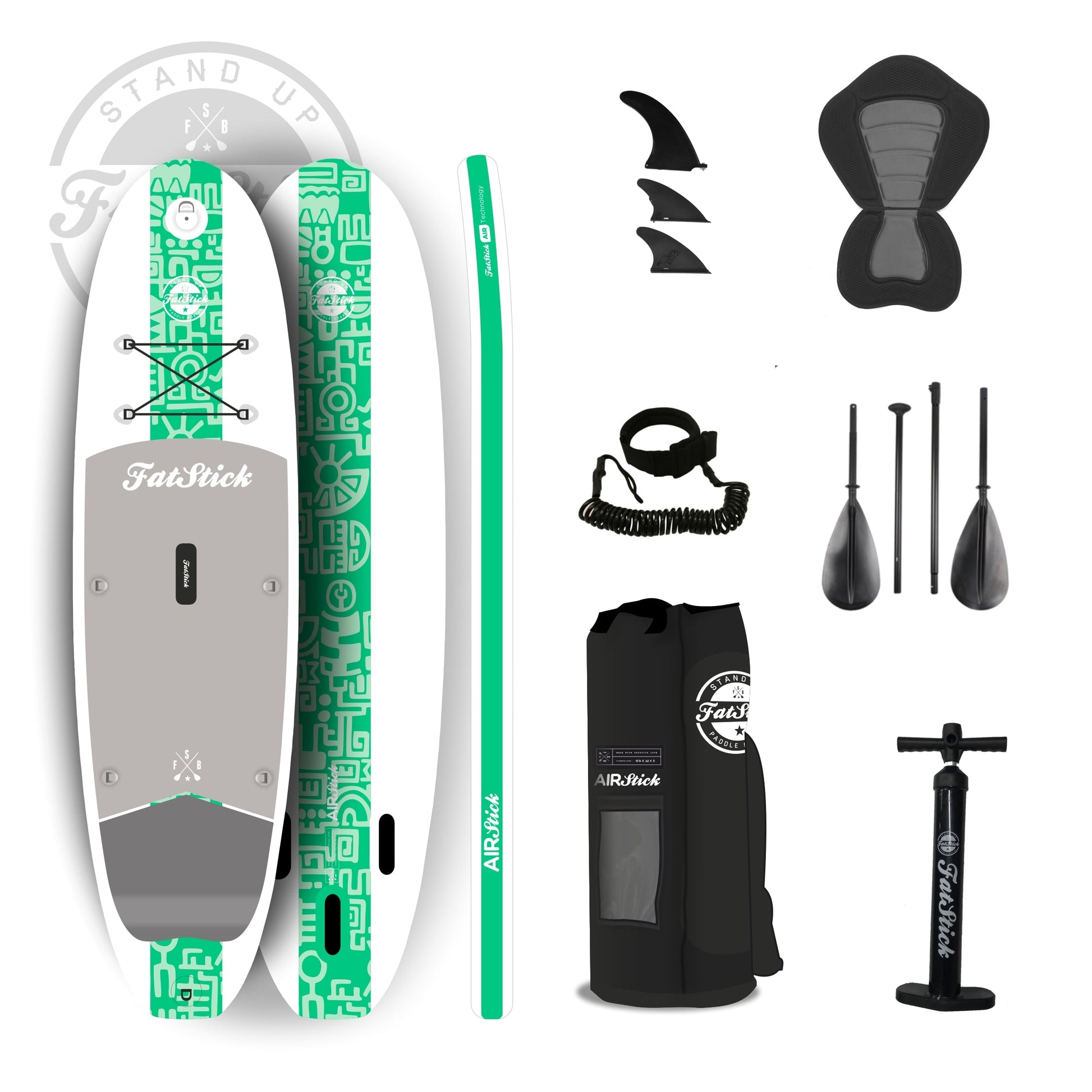 10 foot 6 inch Inflatable Stand Up Paddle Board with Kayak Seat