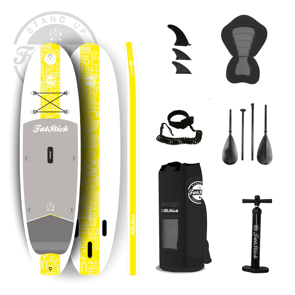 10 foot 6 inch Inflatable Stand Up Paddle Board with Kayak Seat