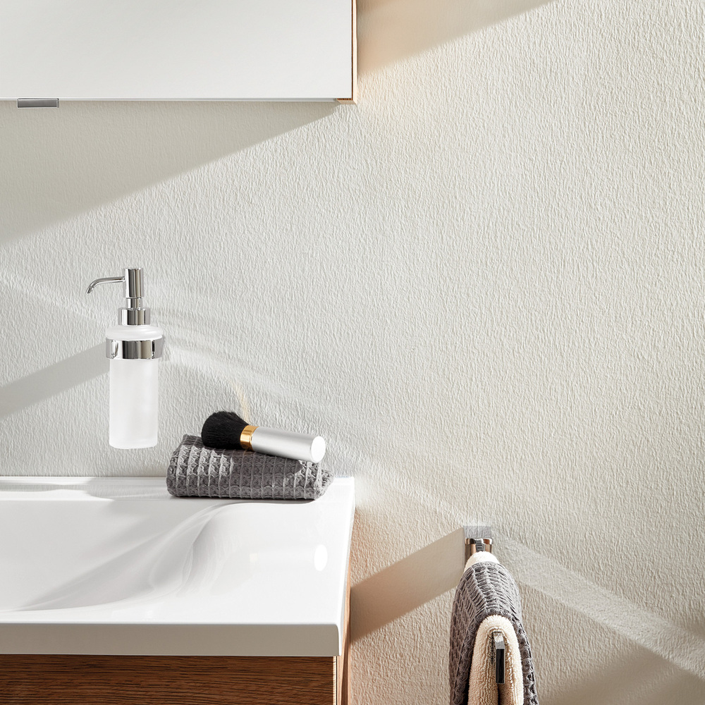 Polished Chrome Wall Soap Dispenser