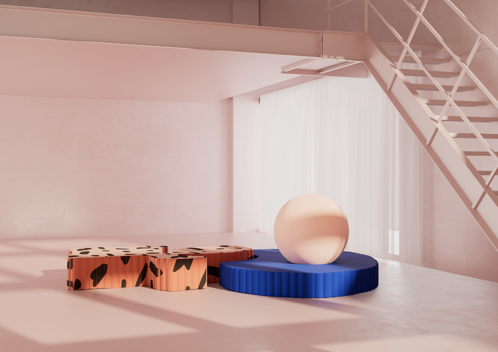 Dreamscapes and Artificial Architecture Digital Art Print