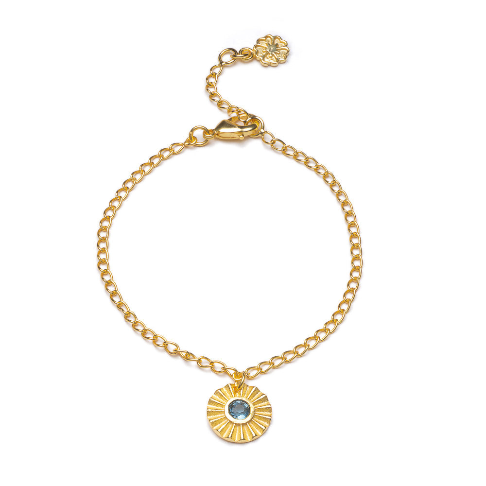 Astral Crucis Gold Bracelet Iolite