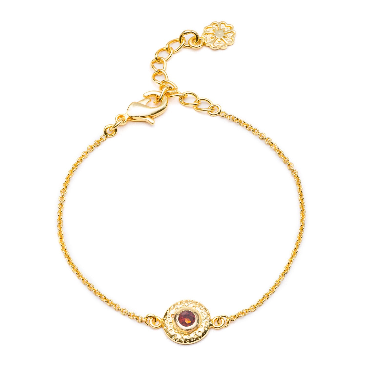 Luna Gemstone Bracelet Garnet