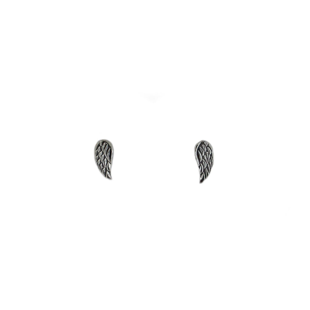 Sterling Silver Angel Wing Studs