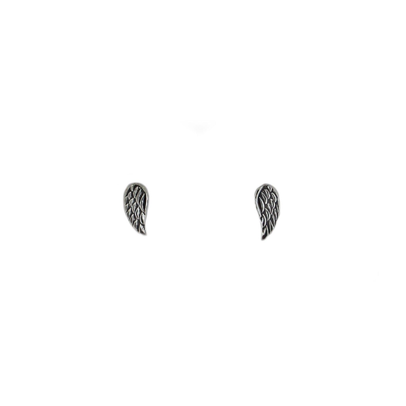 Sterling Silver Angel Wing Studs