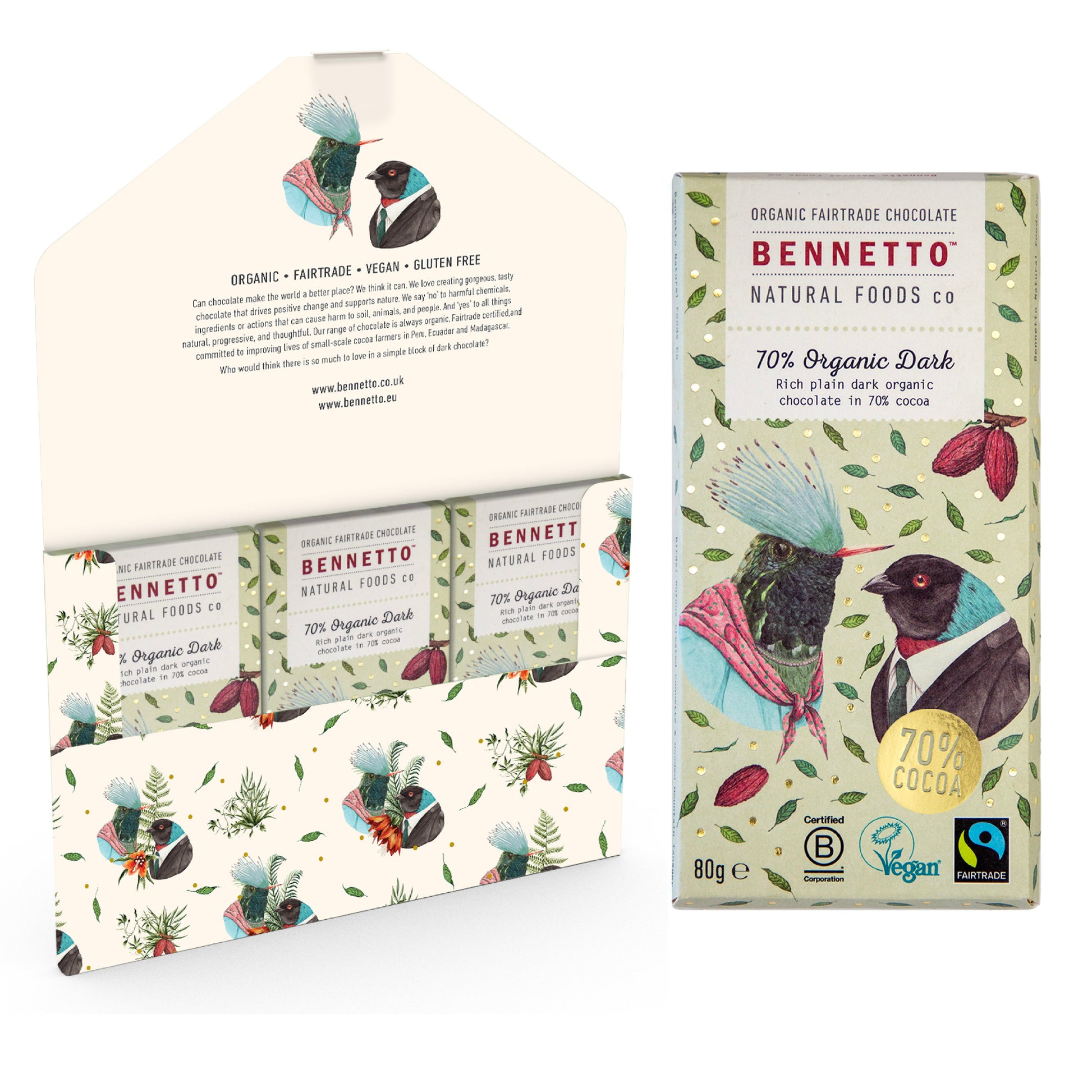 70 Percent Organic Dark Chocolate Bar
