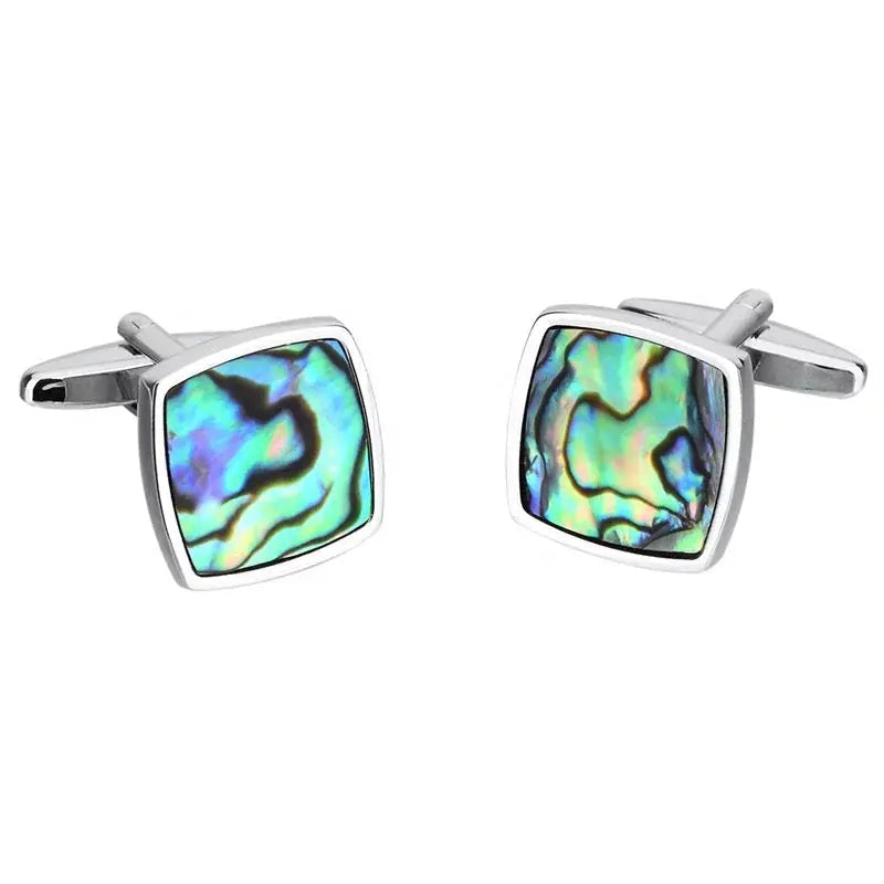 Abalone Seashell Cufflinks