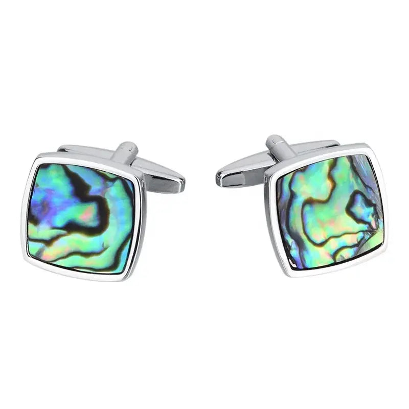 Abalone Seashell Cufflinks
