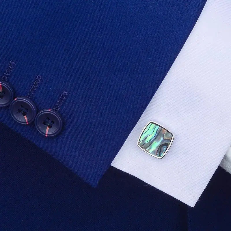 Abalone Seashell Cufflinks