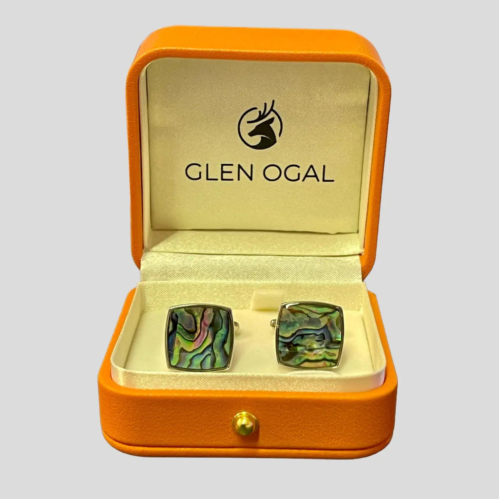 Abalone Seashell Cufflinks
