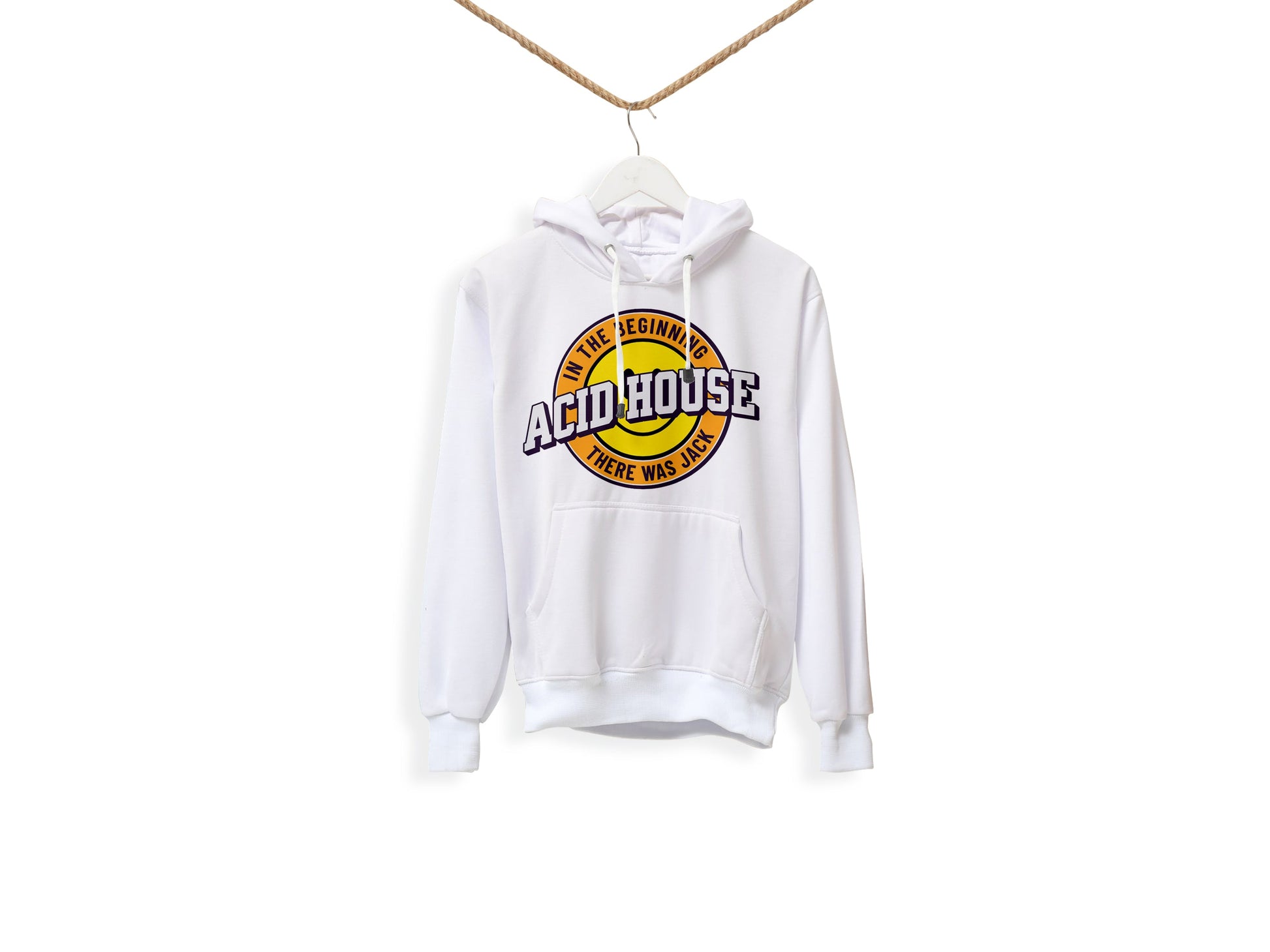 Acid House Jack Hoodie with Iconic Smiley Face