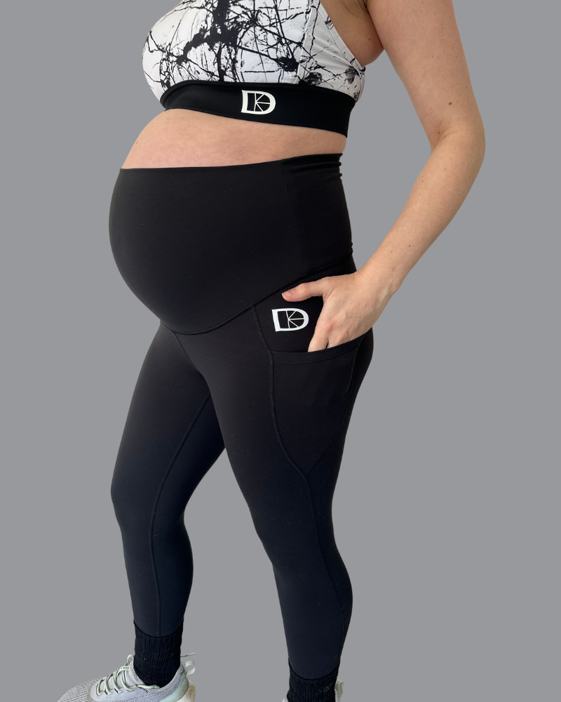 Maternity & Postnatal Active Support Leggings | Black