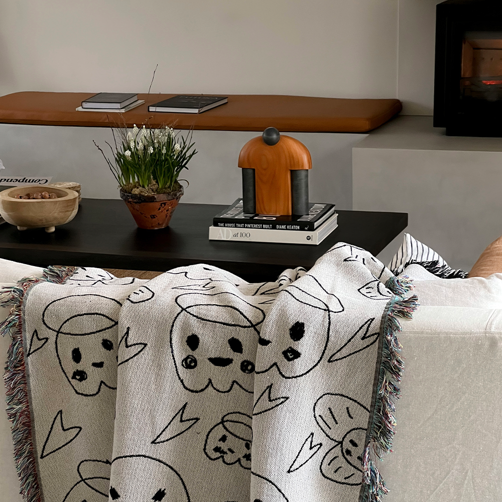 Ghost Buddy Tapestry Throw