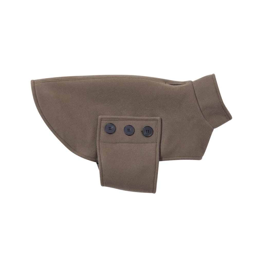 Adjustable Woolen Coat in Celadon Green