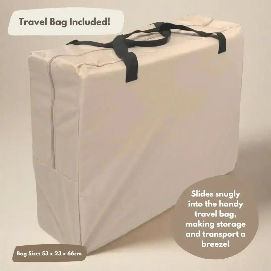 Travel Cot with Newborn Bassinet Insert in Beige