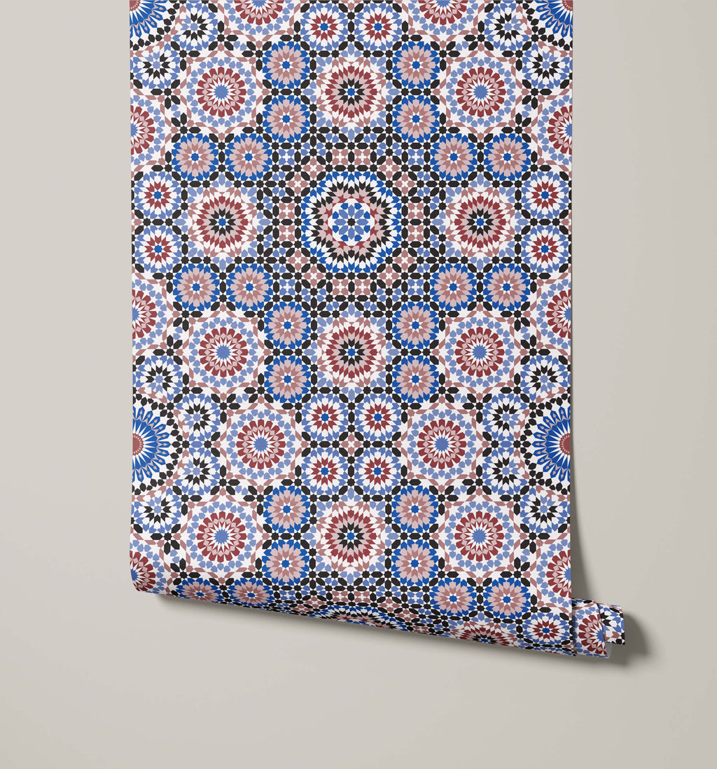 Alara Kaleidoscopic Pattern Wallpaper