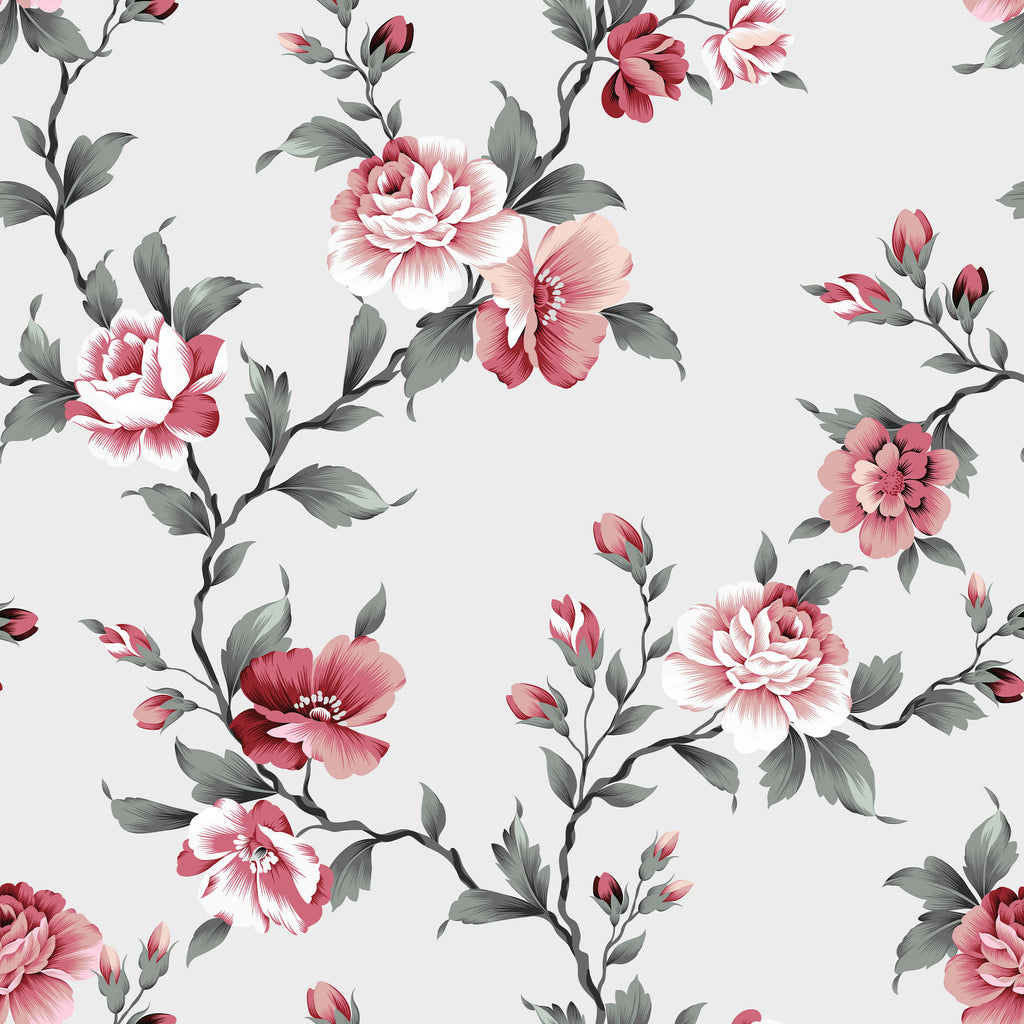 Alison Pink Peony Floral Wallpaper