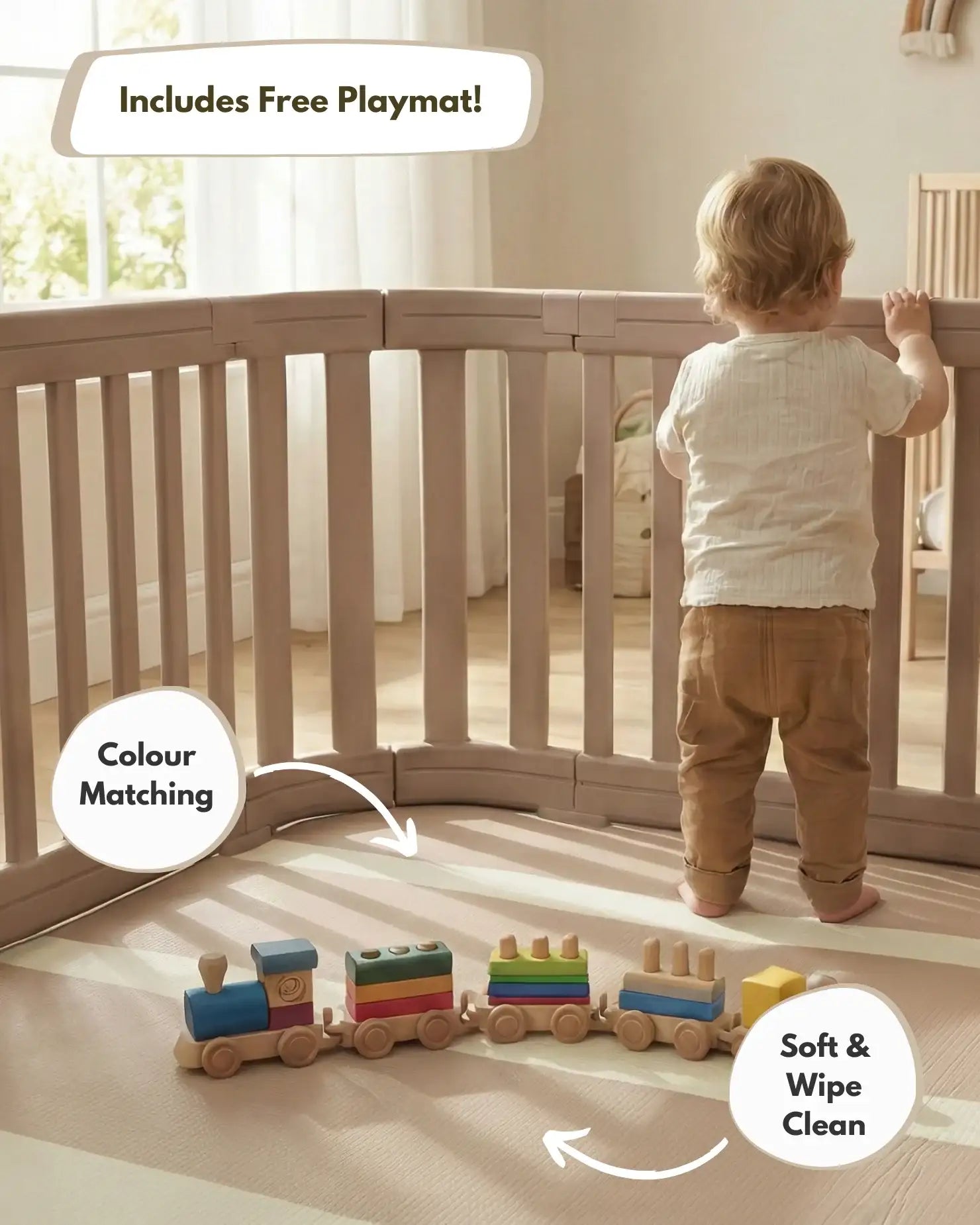 All Stars Playpen - Beige