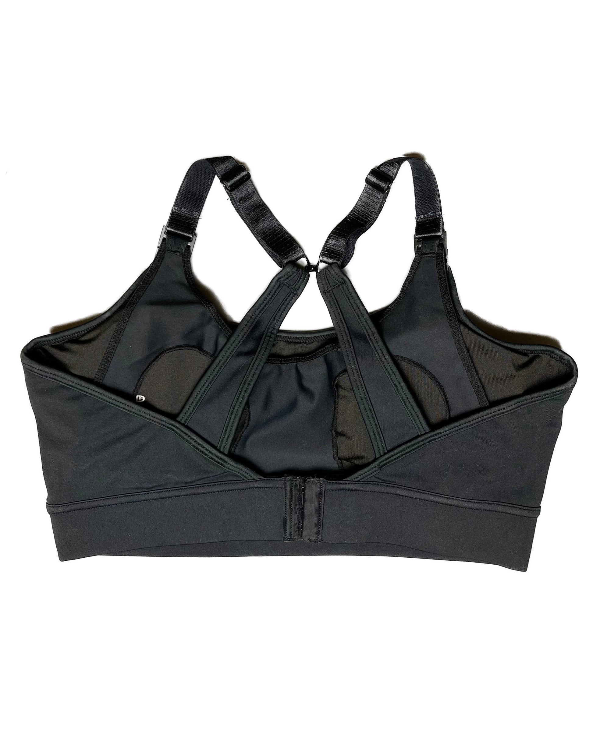 Maternity & Nursing Sports Bra | B–F Cup | Black