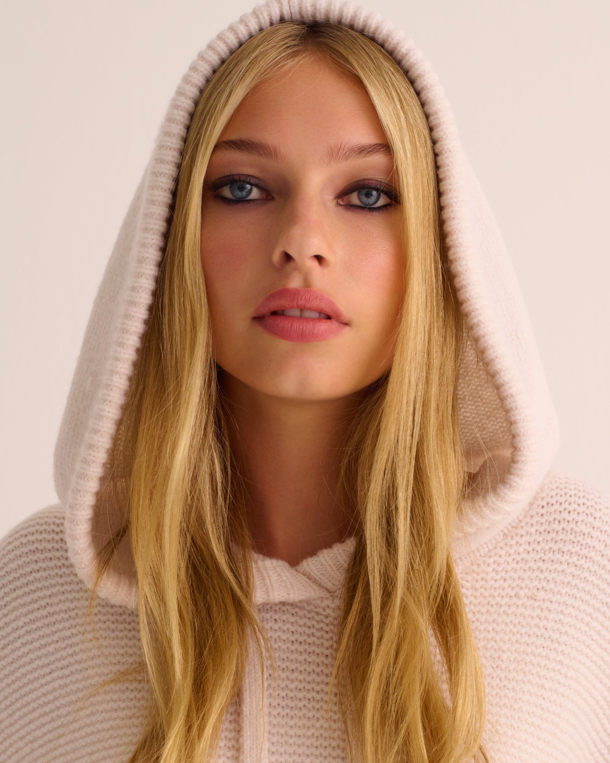 Ivory Alpaca Blend Hoodie