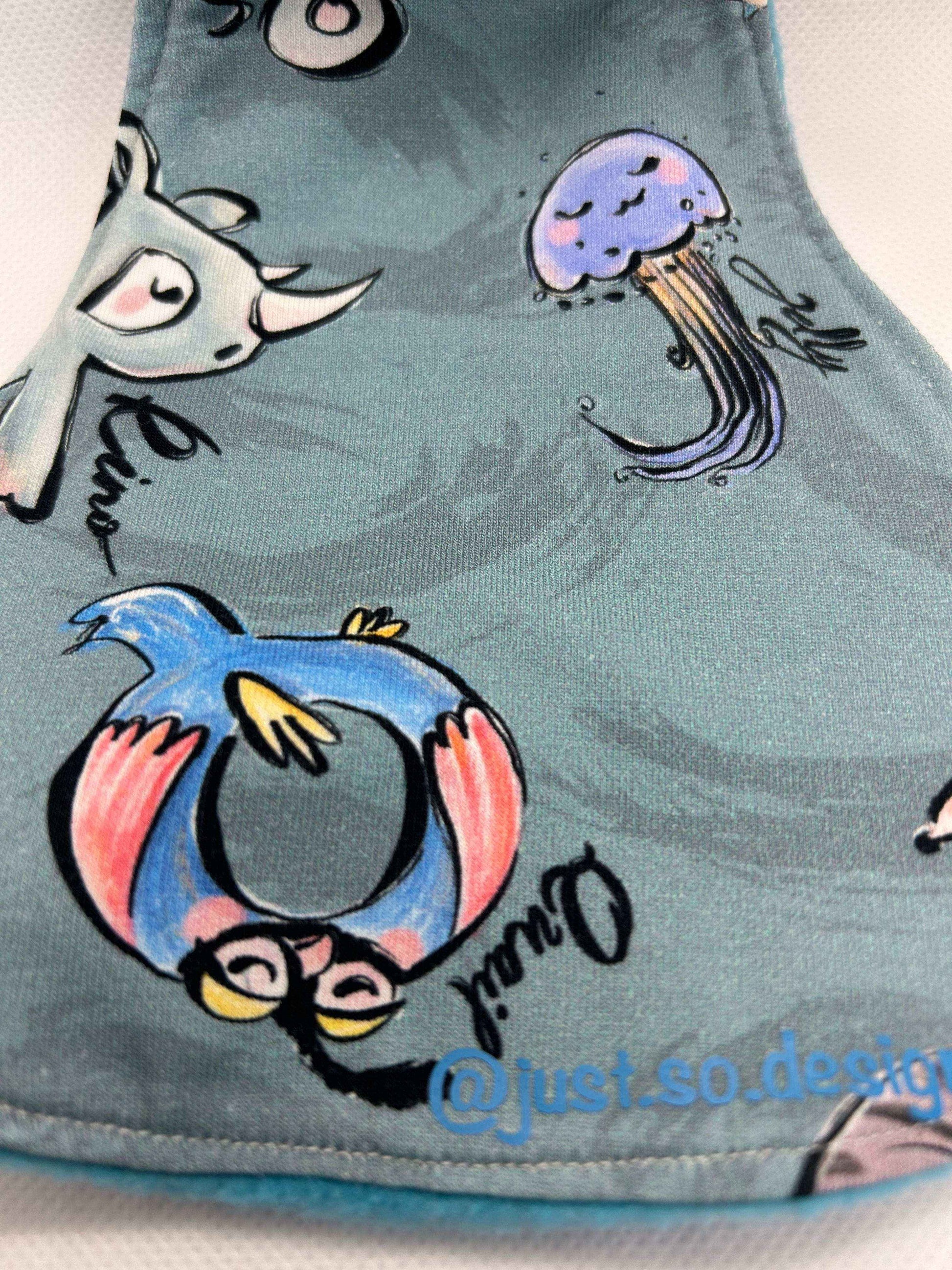 Alphabet Animals Dummy Comforter in Soft Cotton Jersey