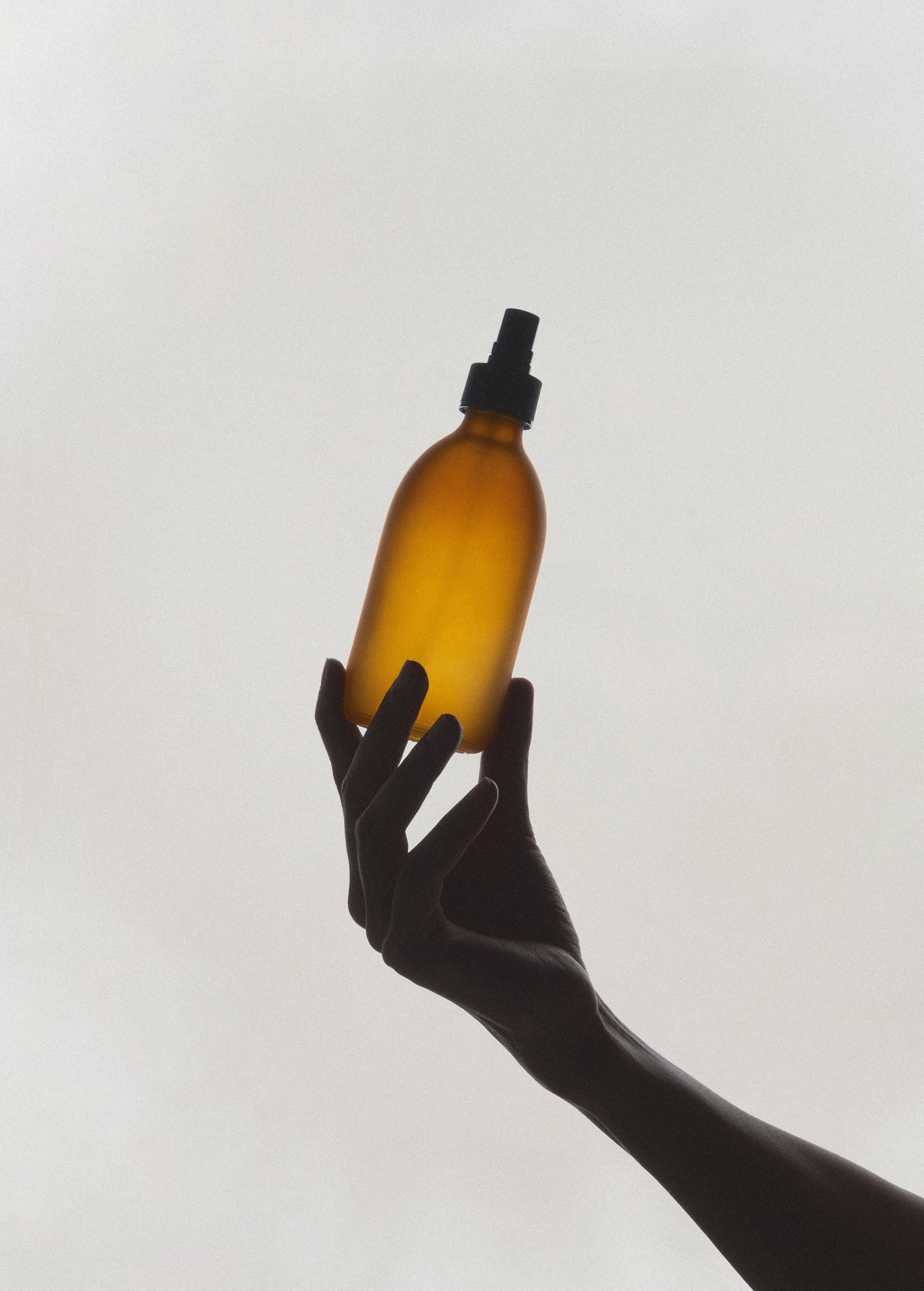 Frosted Amber Glass Atomiser Spray Bottle