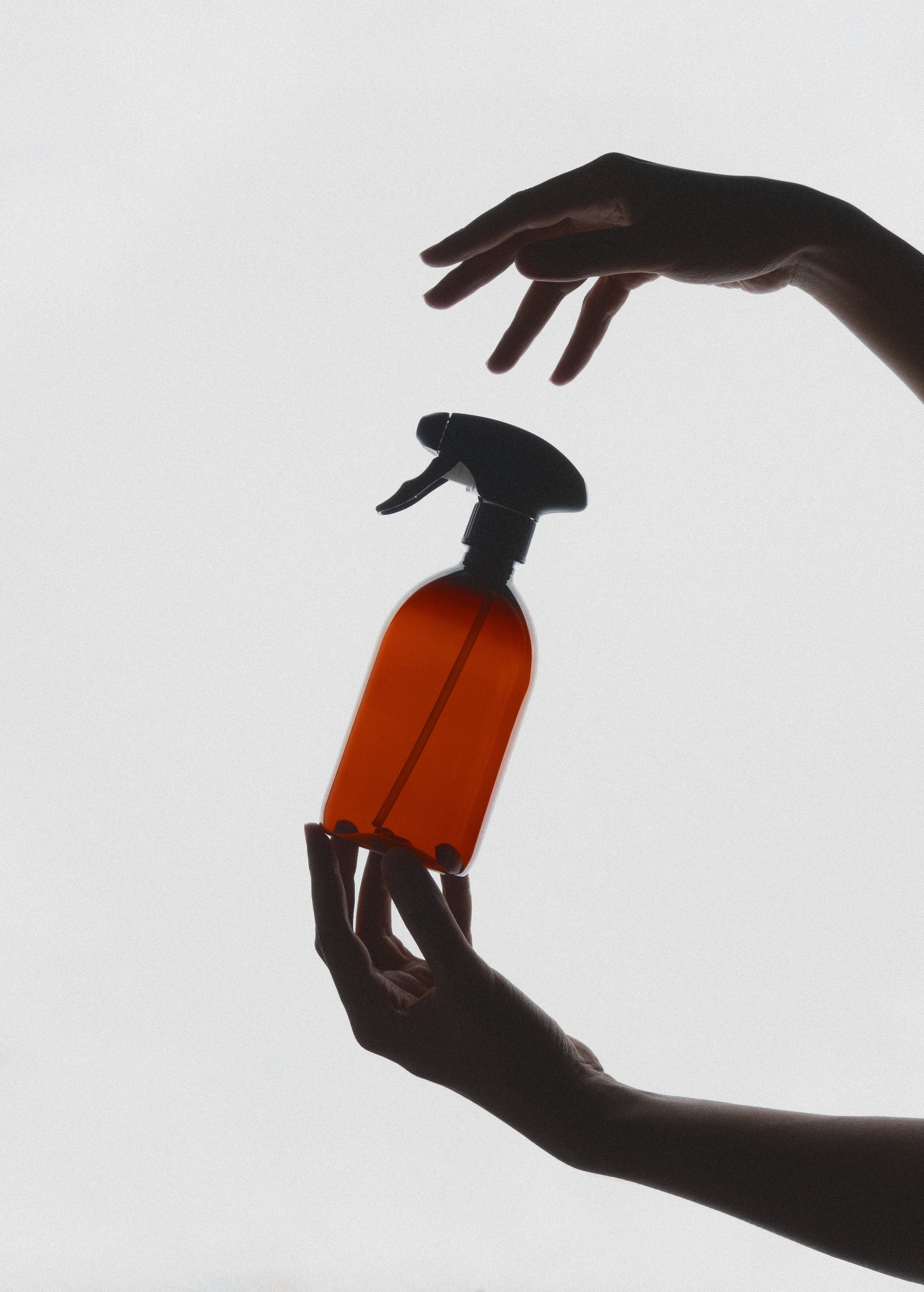 Amber Plastic Spray Bottle