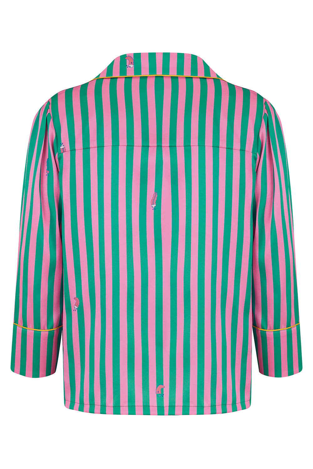 Flamingo Stripe Girls Silk Pyjama Set