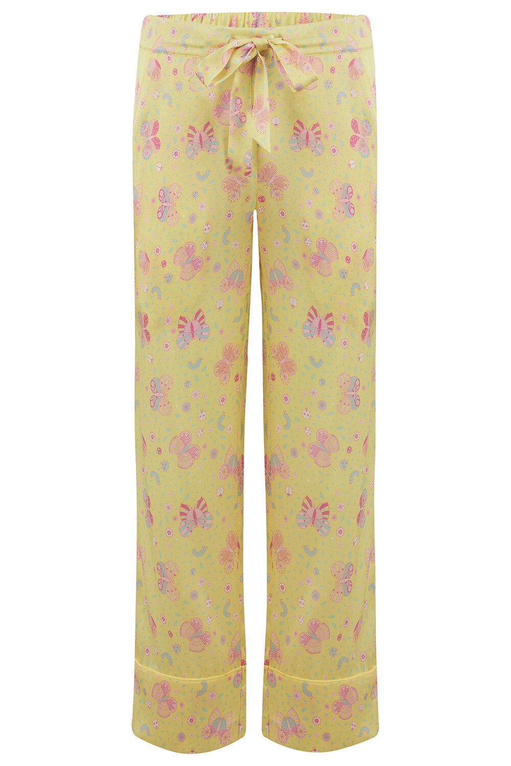Lemonade Butterfly Silk Pyjama Set for Girls