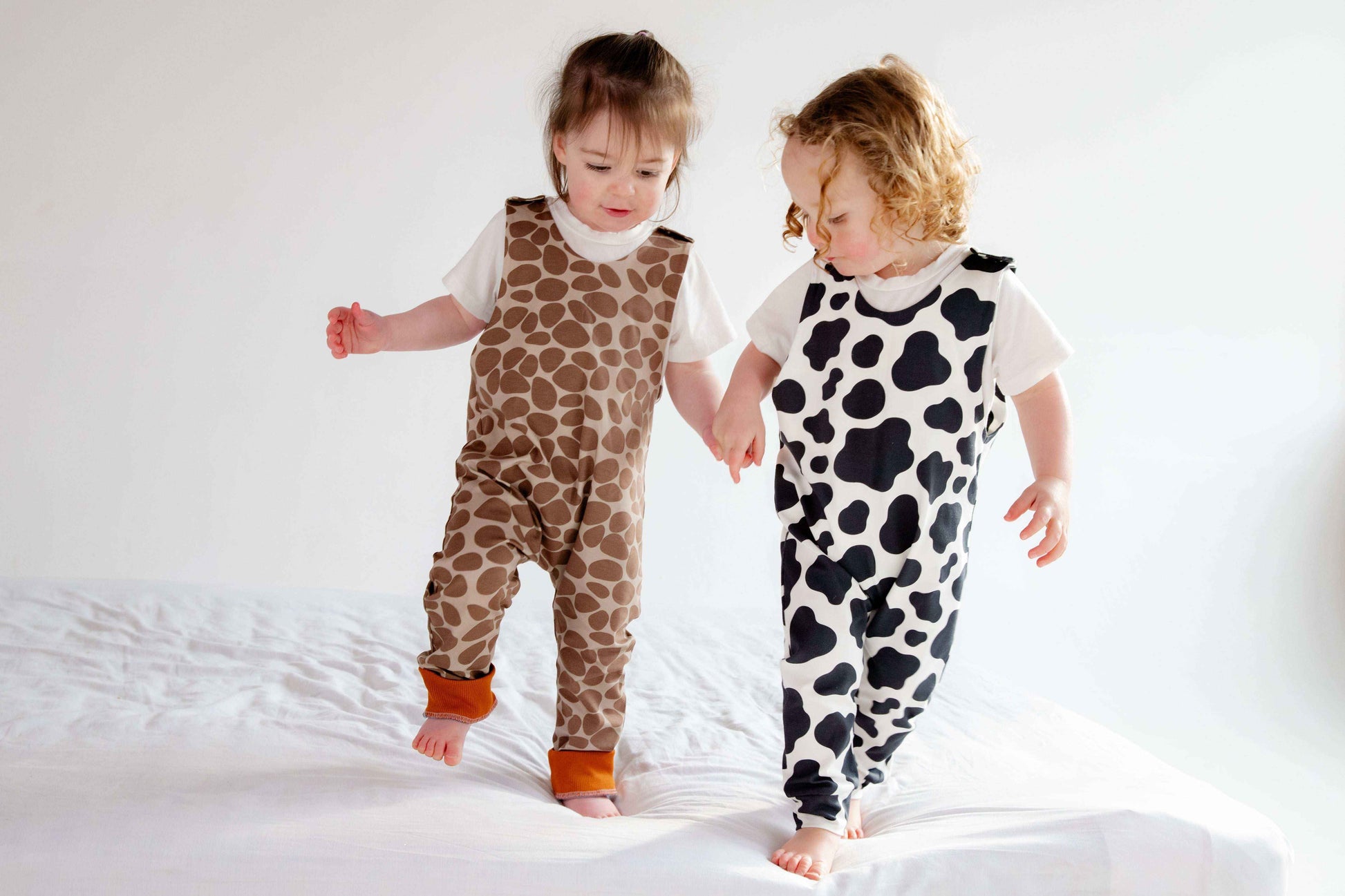 Giraffe Print Animal Romper for Kids