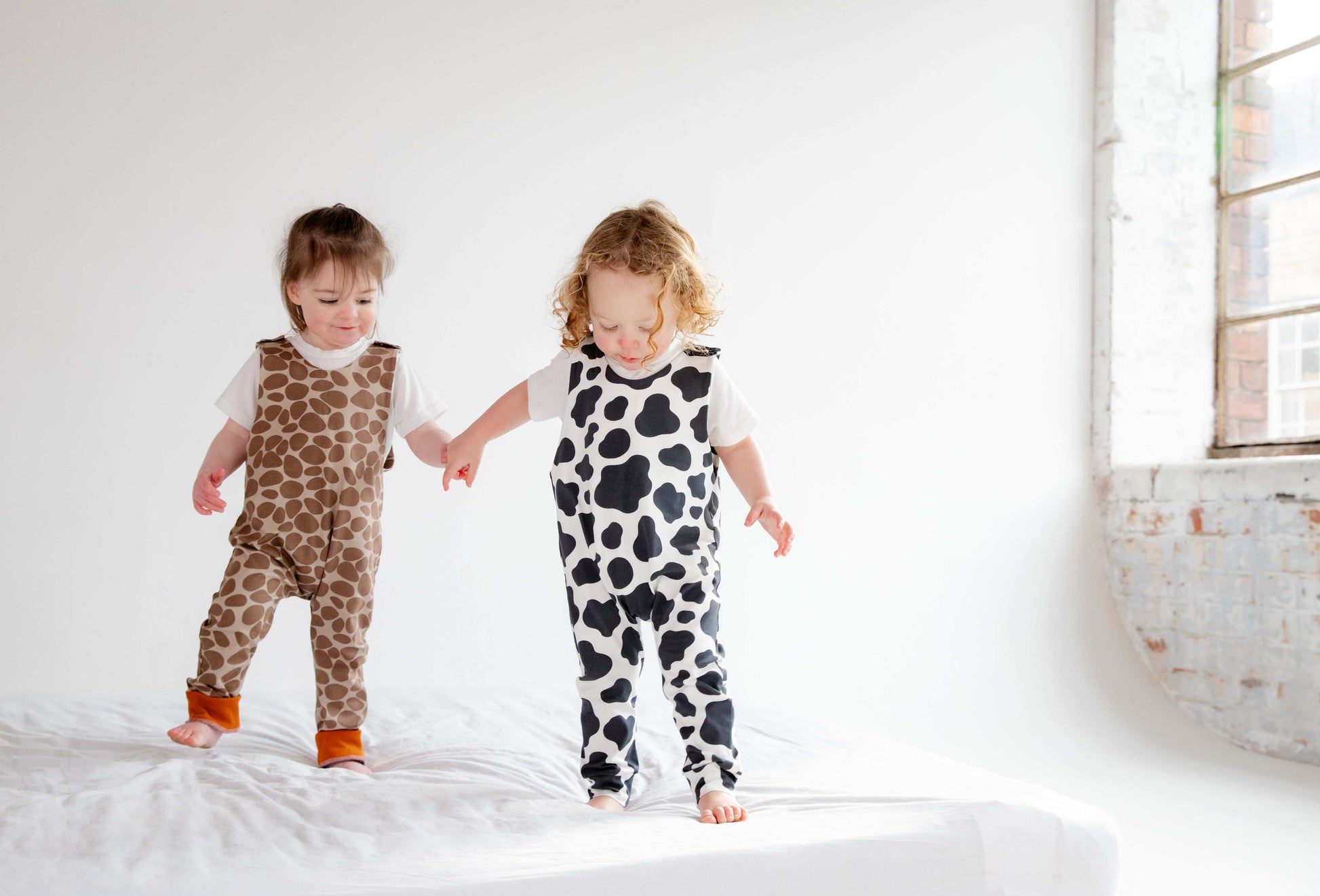 Giraffe Print Animal Romper for Kids