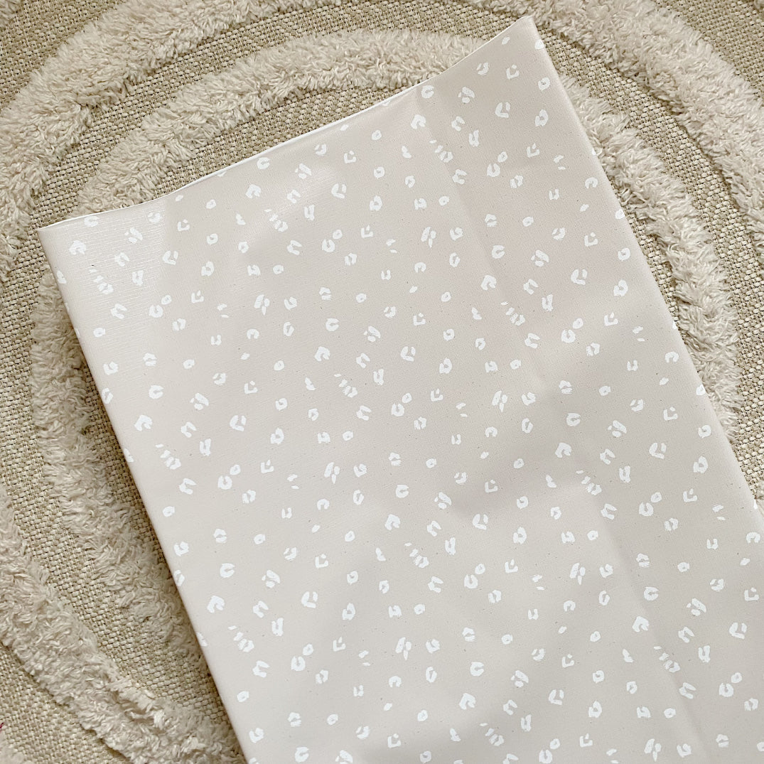 Anti-Roll Wedge Baby Changing Mat - Sand Animal Print