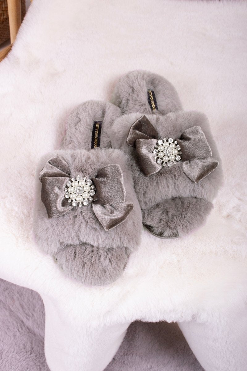 Anya Slippers in Mink
