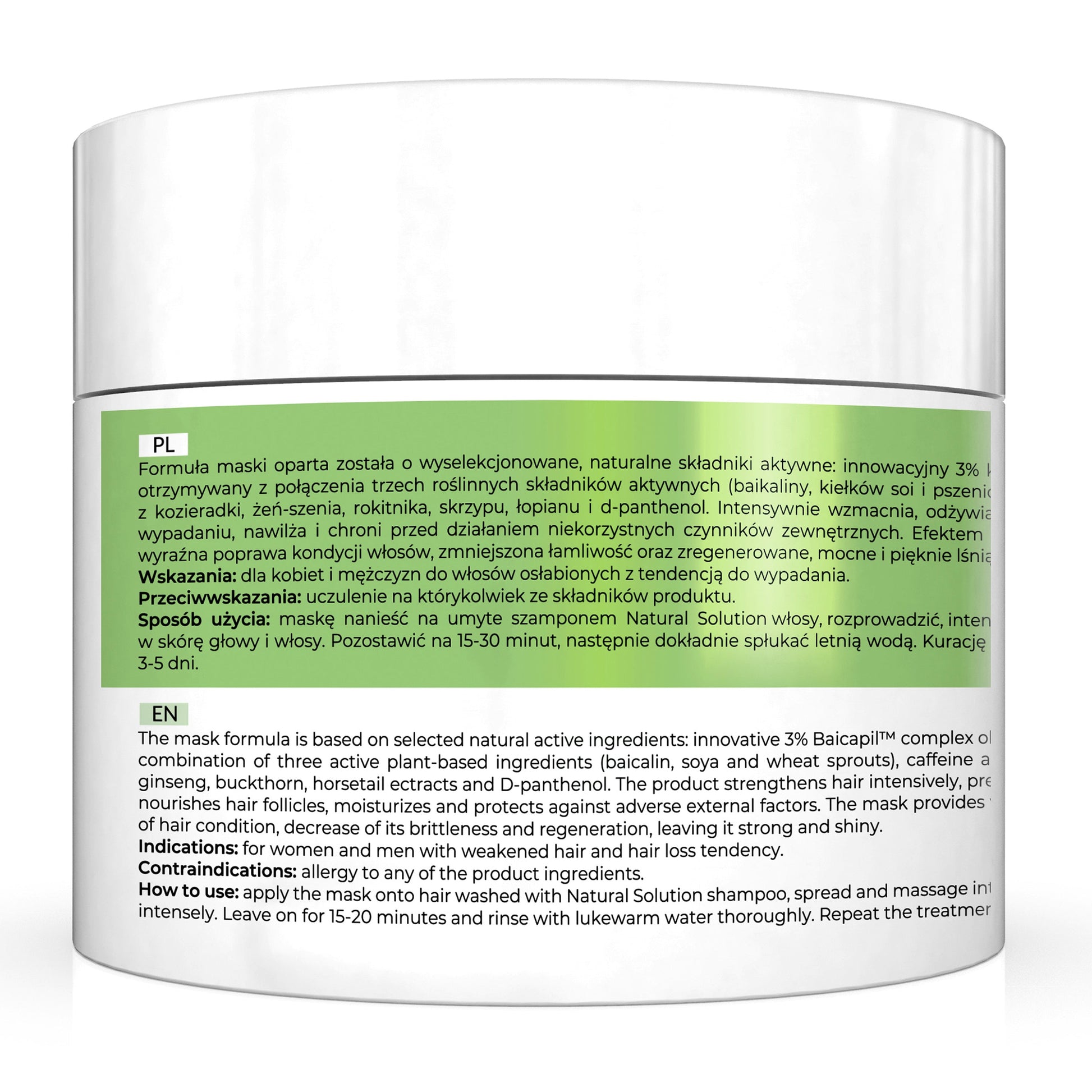 Natural Anti Hair Loss Strengthening Mask 200ml
