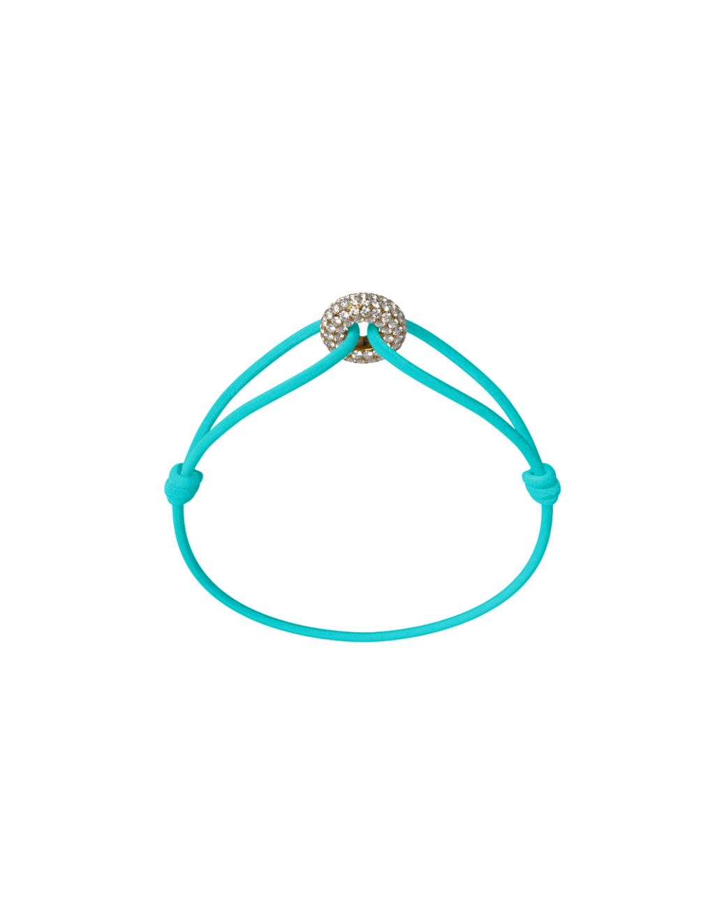 Mini Golden Soho Pave Cord Bracelet