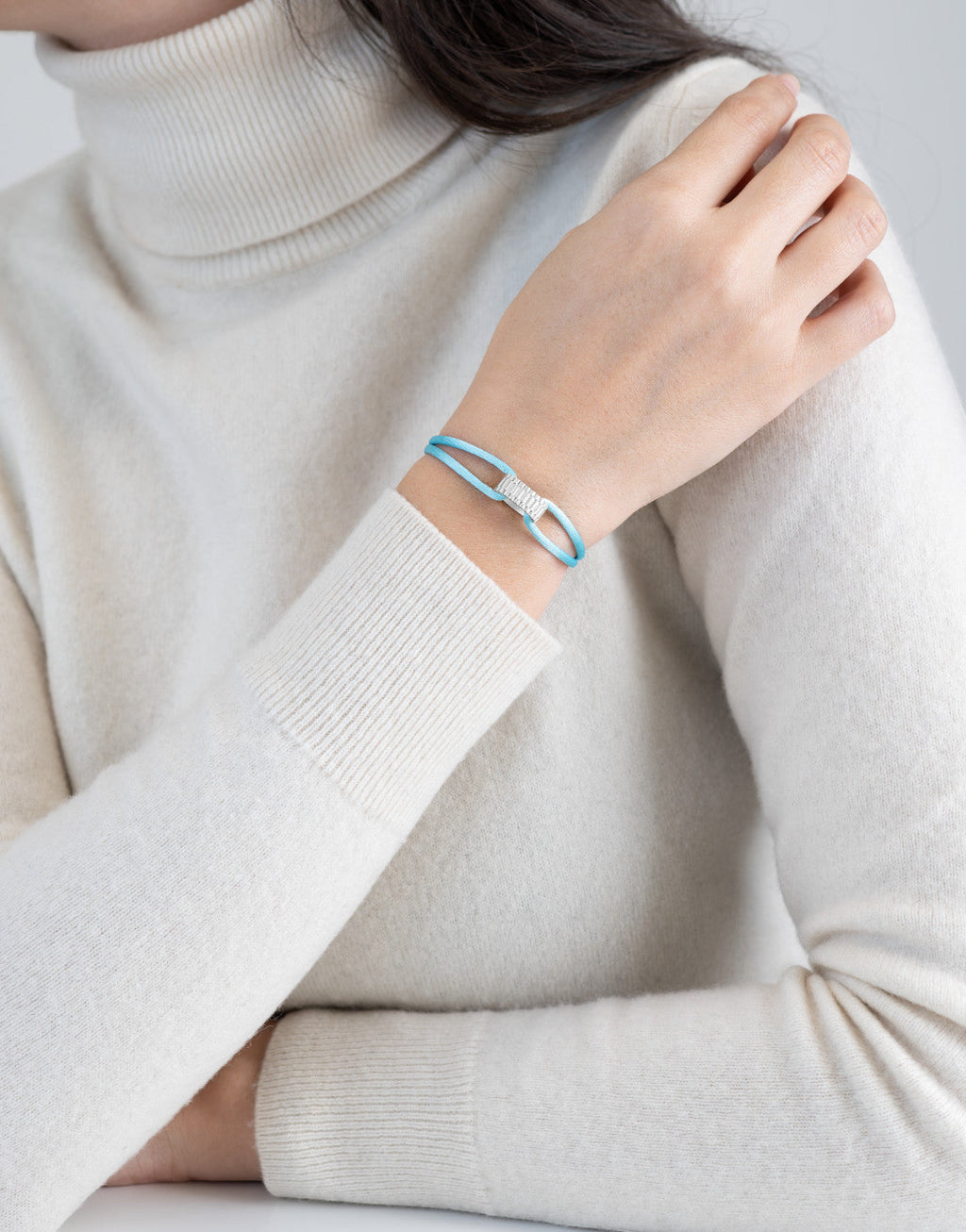 Regent Cord Bracelet in Sterling Silver