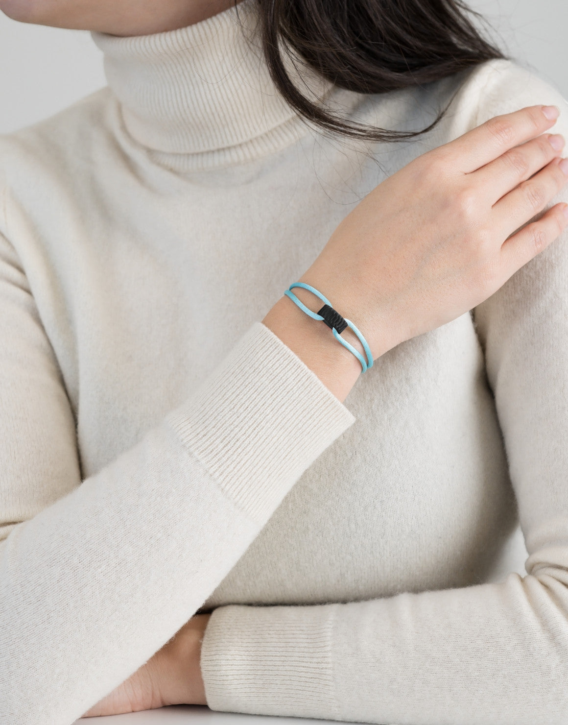 Carbon Regent Cord Bracelet