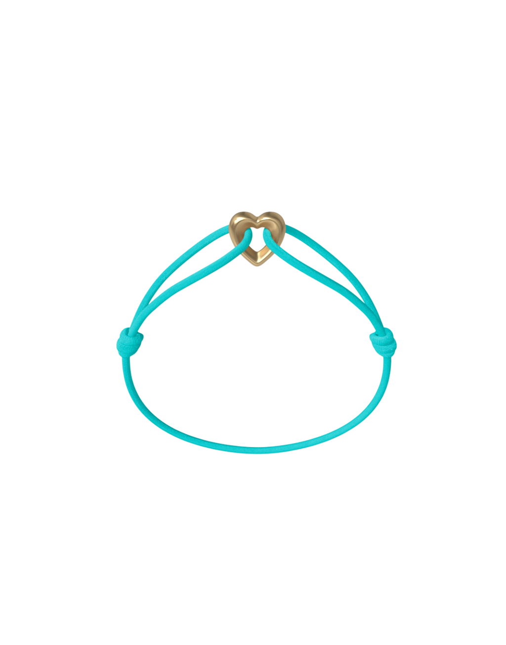 Golden Heart Cord Bracelet