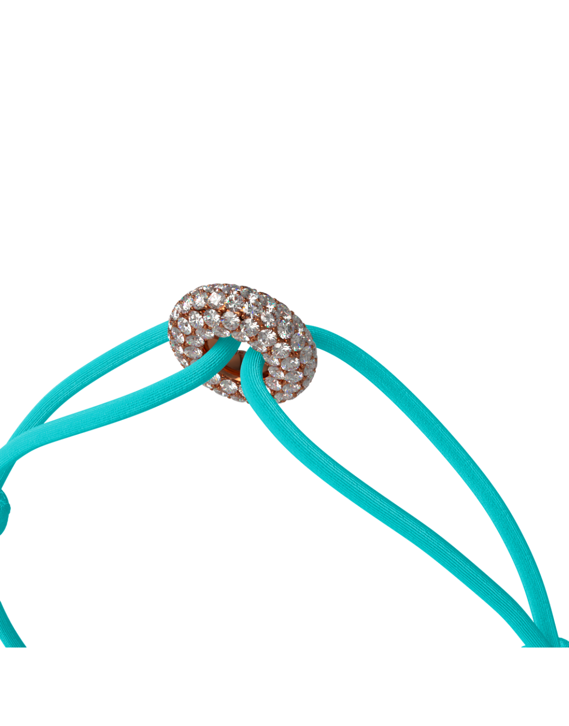 Mini Rose Soho Pave Cord Bracelet