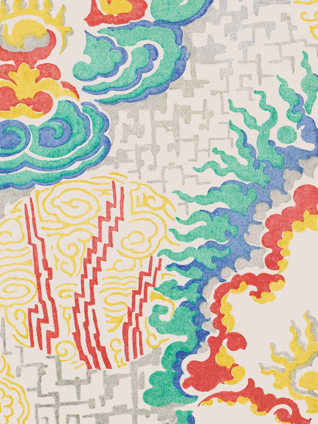 Cloud Bursting Vintage Archive Poster Print