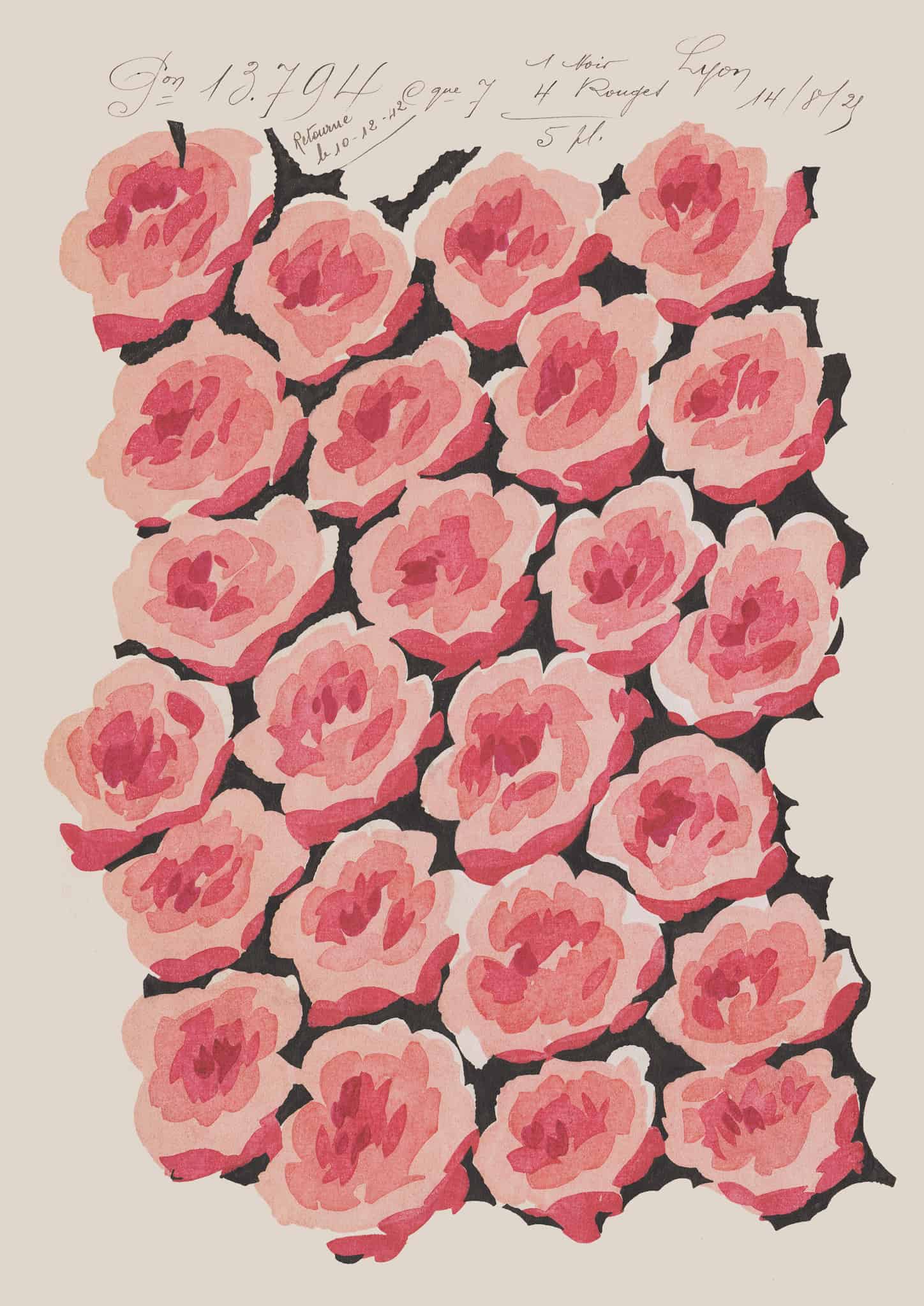 Baby Rose Vintage Archive Poster Print