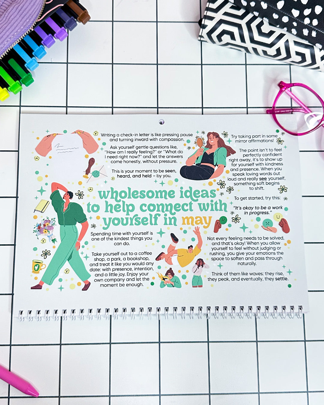 2026 Dated Calendar A Self Love Journey