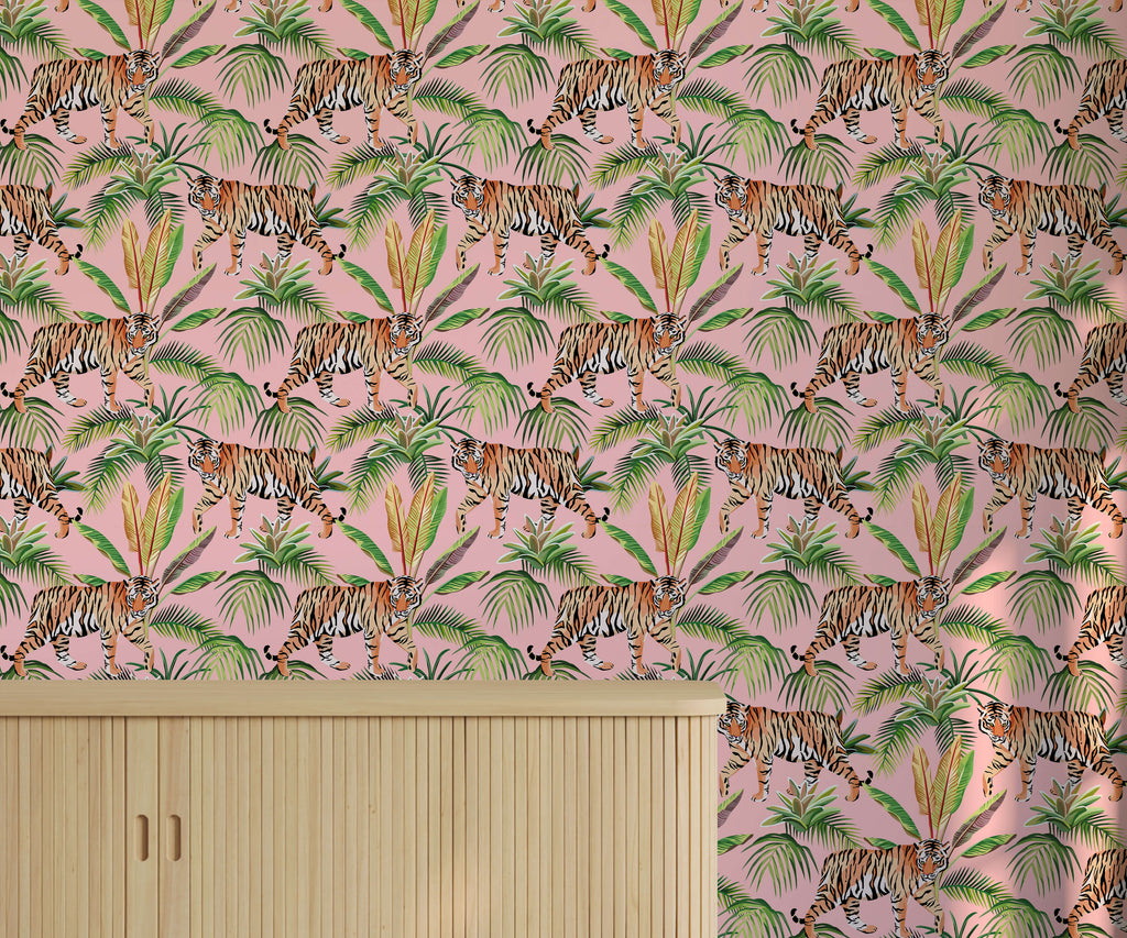 Tropical Tiger Wallpaper