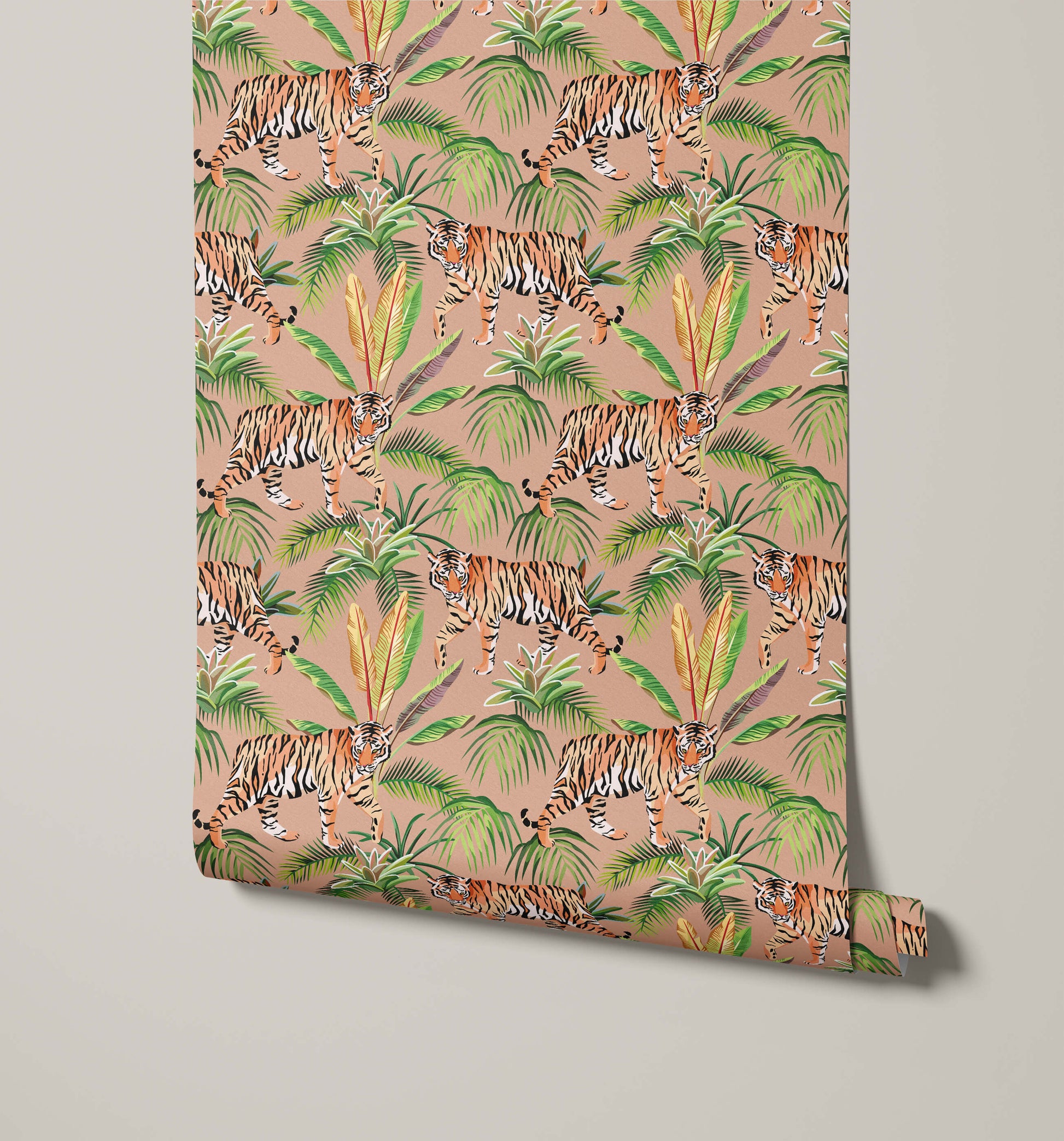 Tropical Tiger Wallpaper