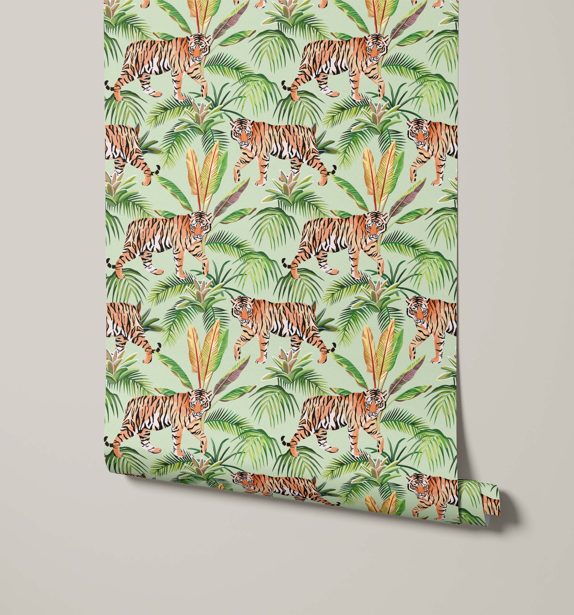 Tropical Tiger Wallpaper