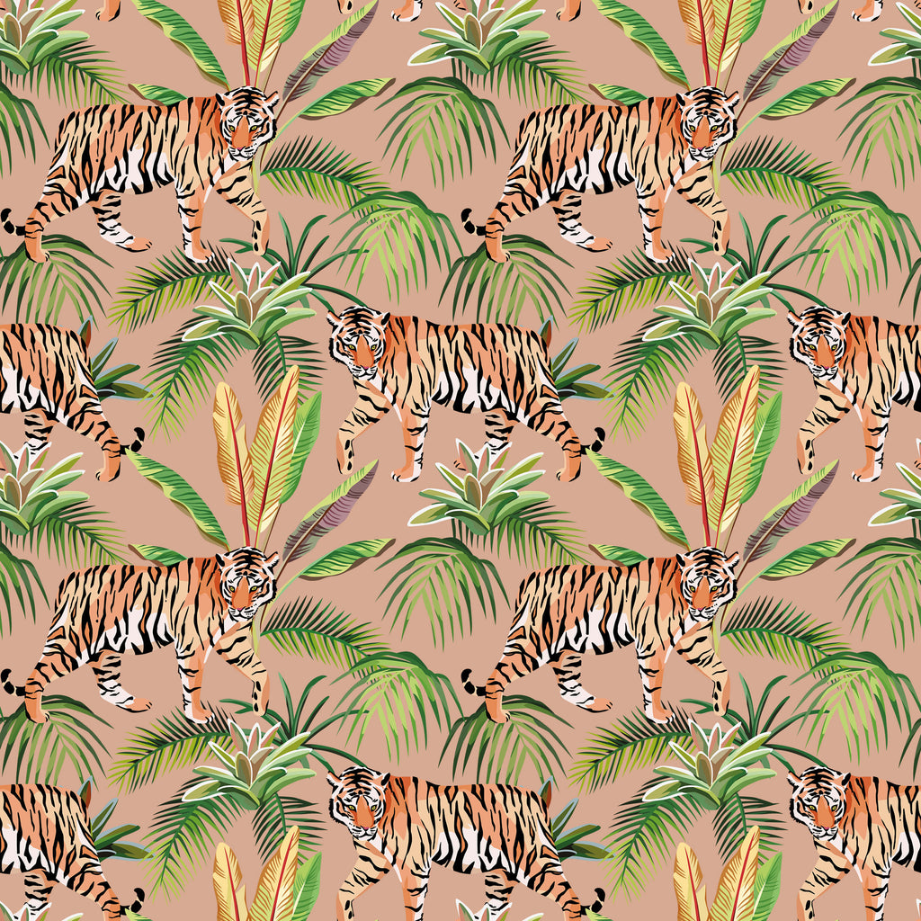 Tropical Tiger Wallpaper