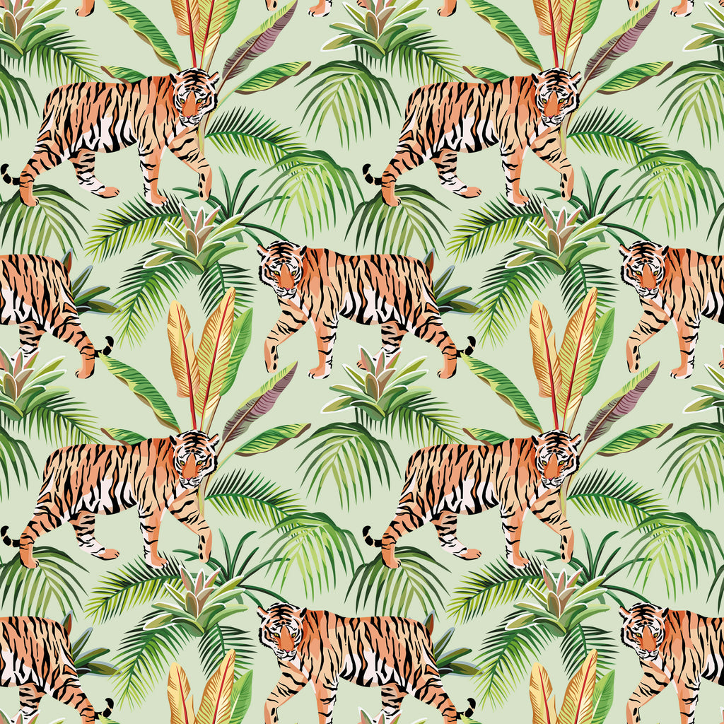 Tropical Tiger Wallpaper